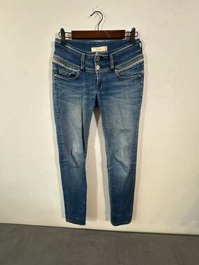 Salsa Secret Push-In Slim Jeans in Blue Denim